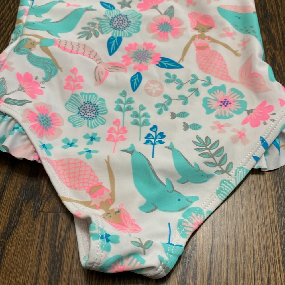 Tommy Bahama Girls Swim & Hat size 4T - Picture 5 of 10